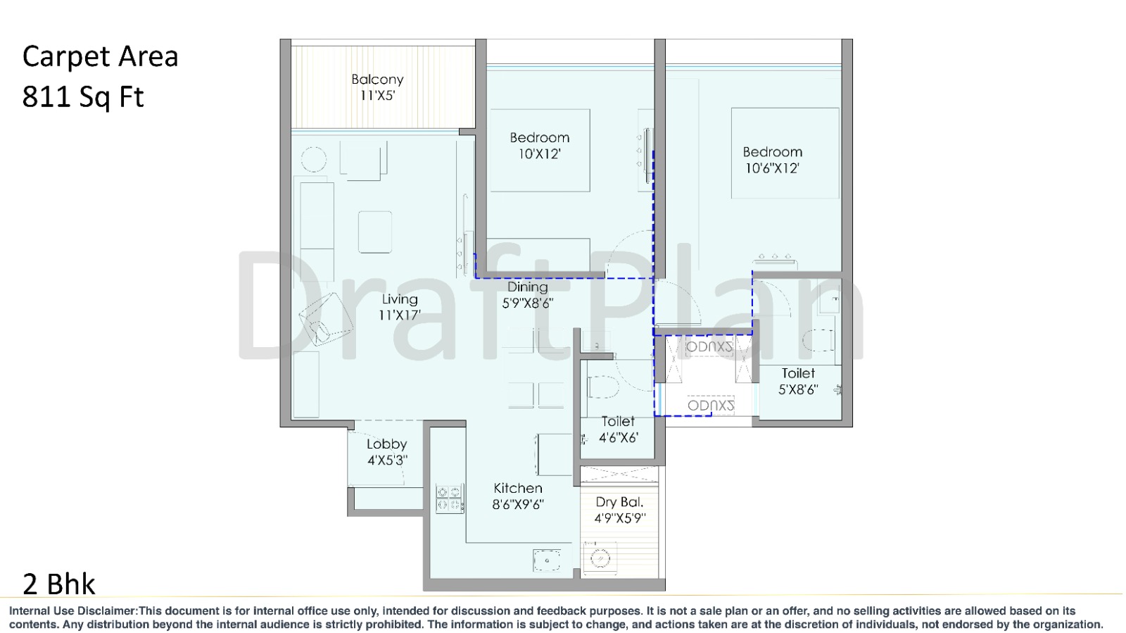 Pristine O2 World 3 BHK floor plan